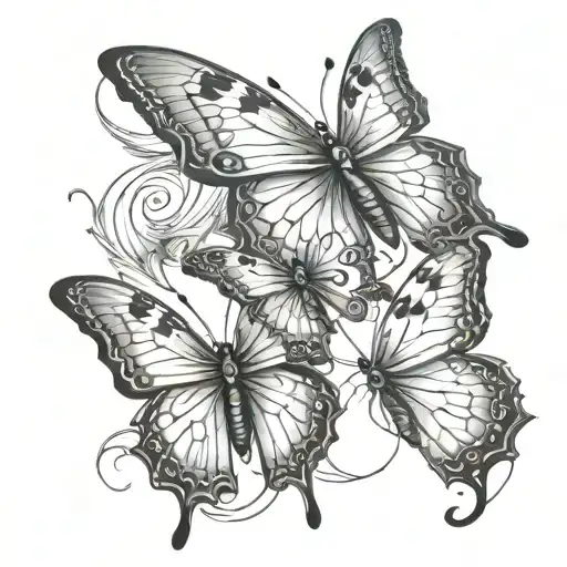 Three Butterflies With The Letter C In One Wing L In The Next Wing And O In The Final Wing