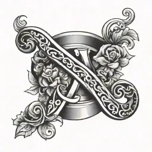 Letter L Wedding Rings