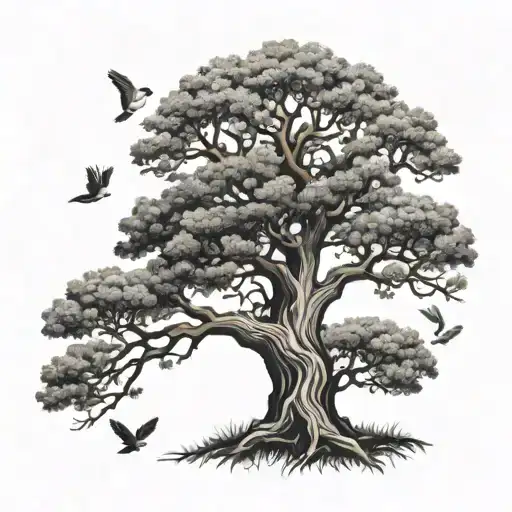 Oak Tree 4 Birds