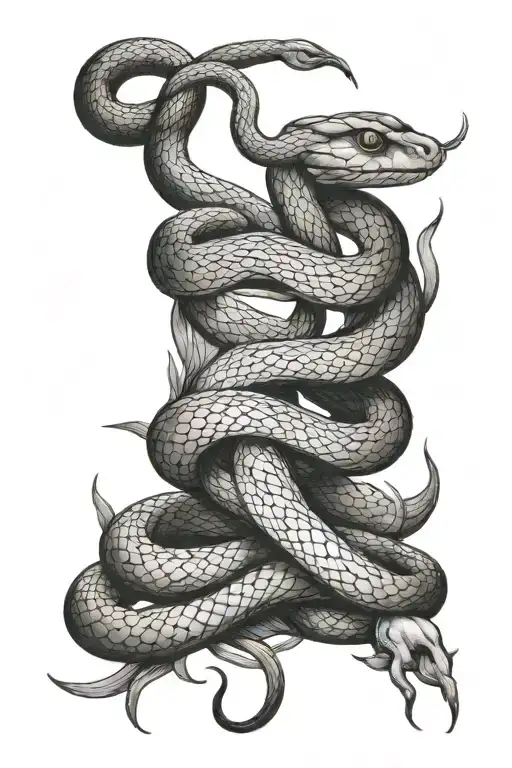 Snake Protecting Rabbit