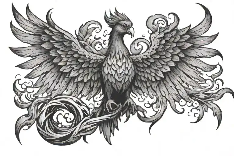 Phoenix Rising From Ashes