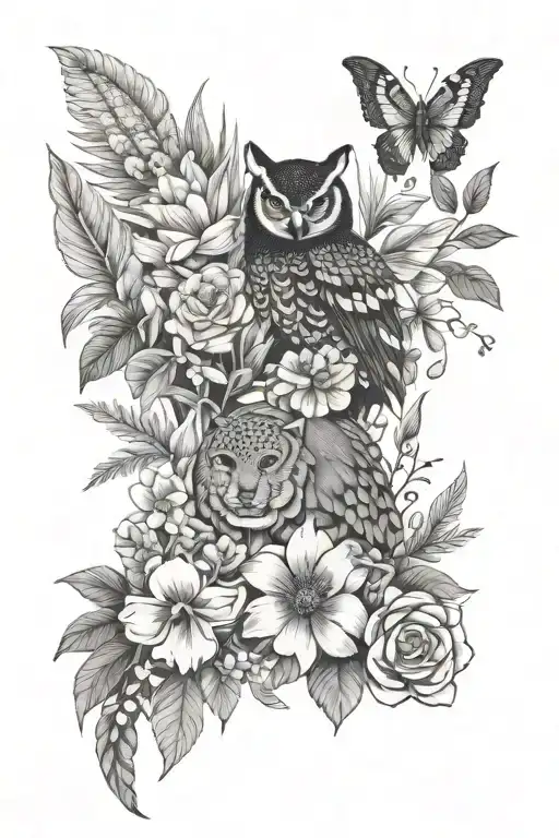 Brazilian Native Flowers And Animals