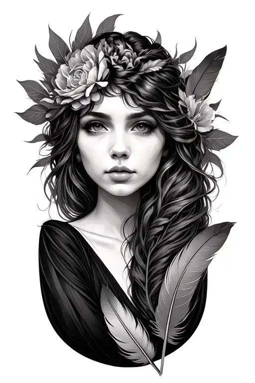 Ninoslava With Feather