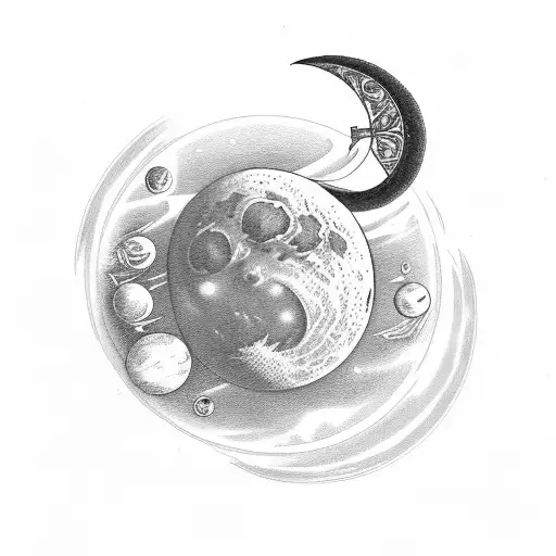 Moon Saturn Celestial