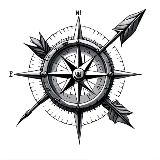 Compass With Arrow