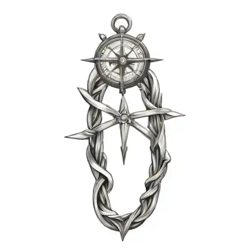 Compass Anchor Intertwined