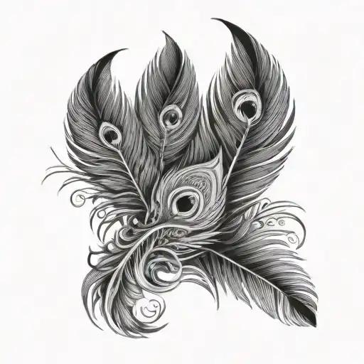 Xliv And Peacock Feather