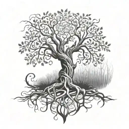 Tree Of Life With Roots