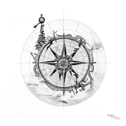 Nautical Map Old School Adventure Life Newborn