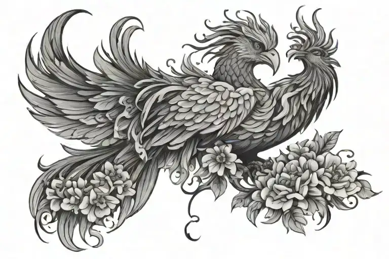 Phoenix In Flowers