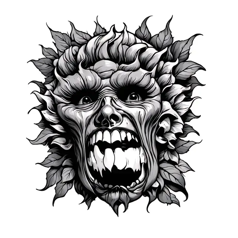 Anger And Sweetness Opposition Tattoo Where Sun