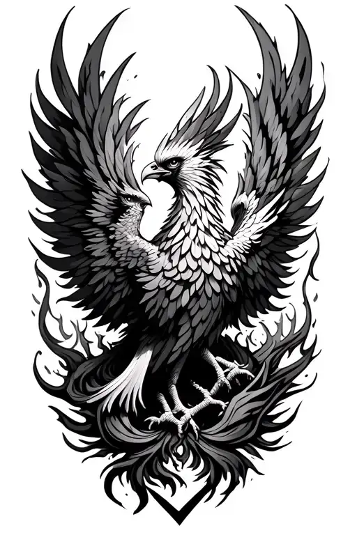 Phoenix Rising From The Ashes