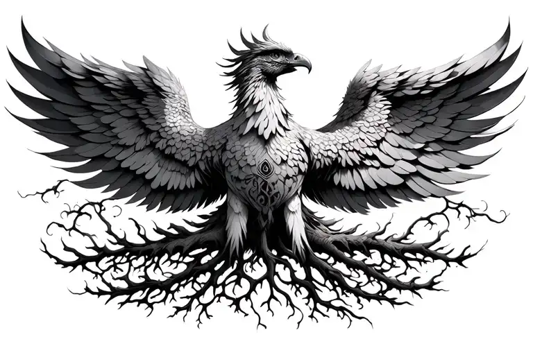 Phoenix And Tree Of Life
