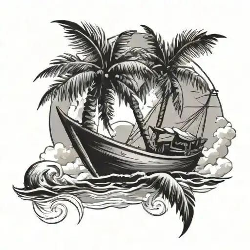 Palm Tree Boat