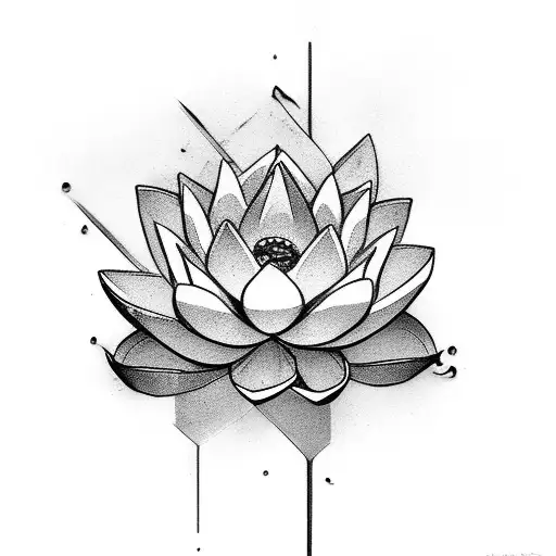 Stronger Than The Storm With Lotus Flower