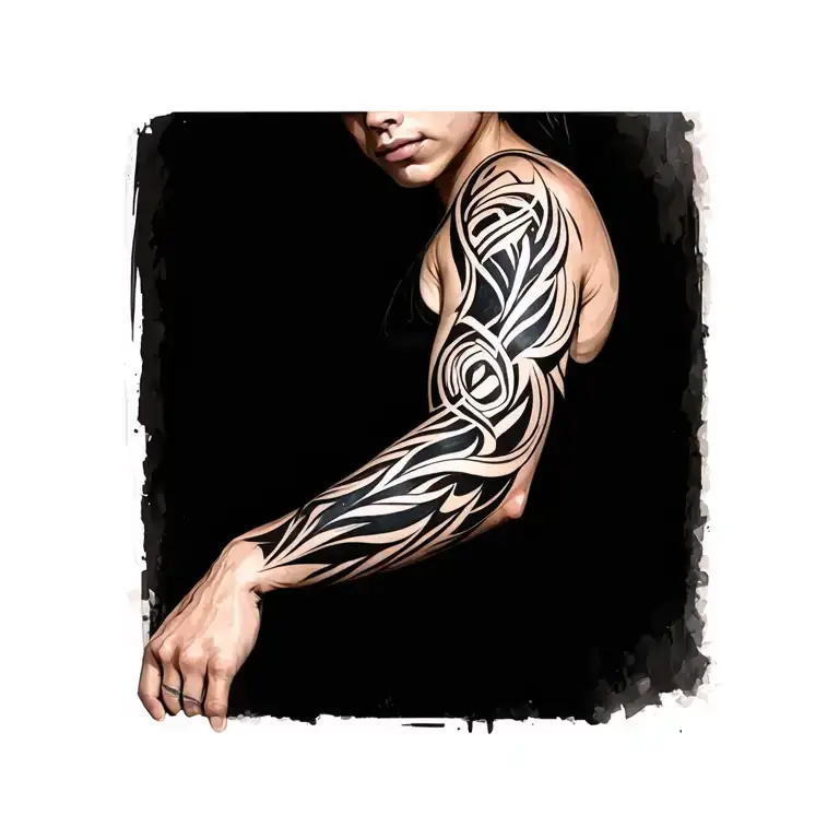 Tribal Half Arm Sleeve