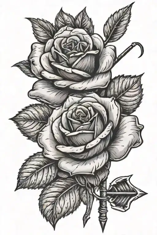 A Rose With An Arrow Instead Of A Stem