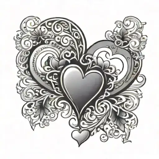 Love Hearts Playing Card