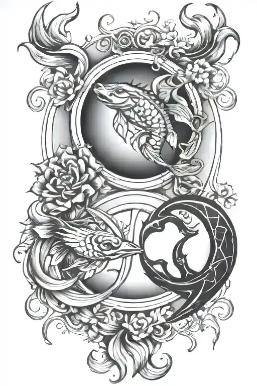 Pisces Scorpio Libra Virgo Symbol