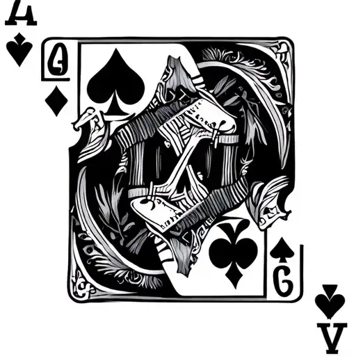Western Style With Playing Card