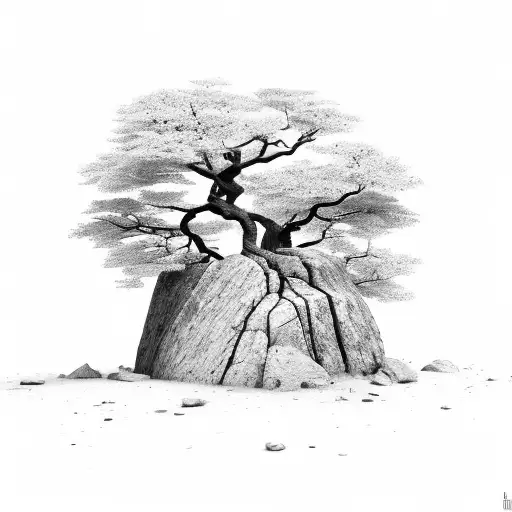 Tree Growing Out Of Rock