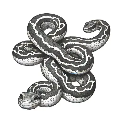 Piebald Ball Python Snake All White