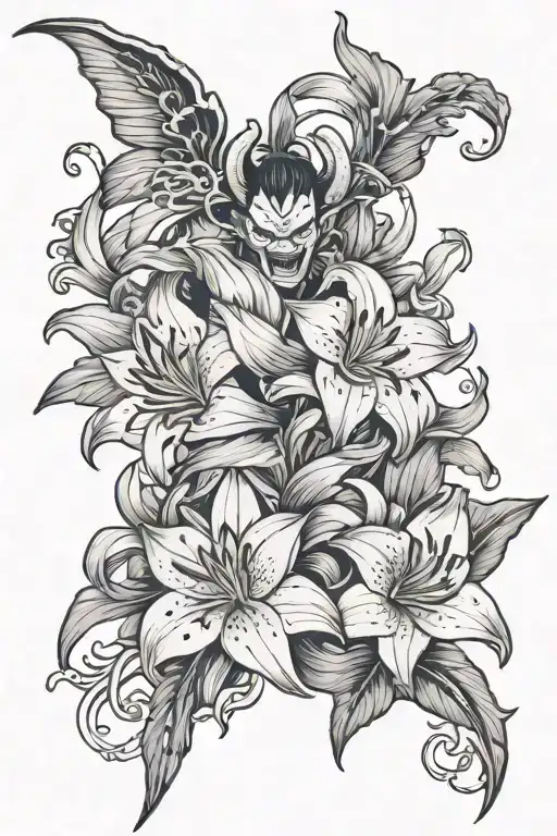 Lilies And Demon Slayer
