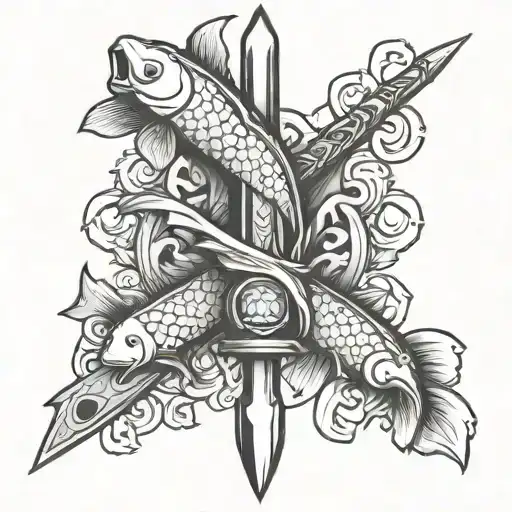 Sword Candle Koi Fish