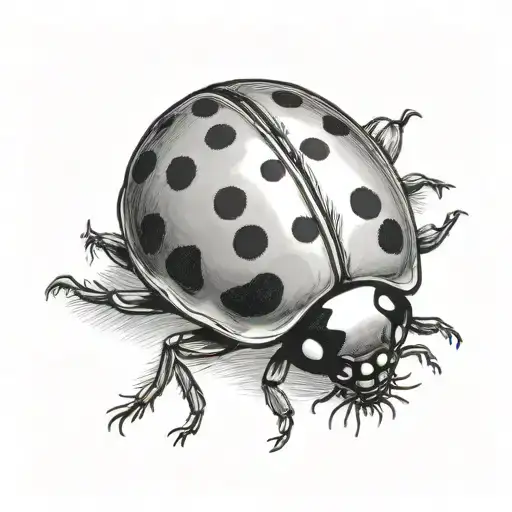 Lemon Ladybug Sitting