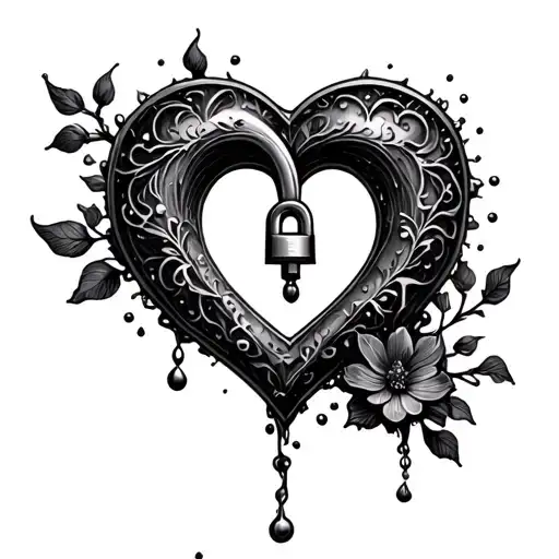 Forever Too Late Broke My Heart Shaped Lock