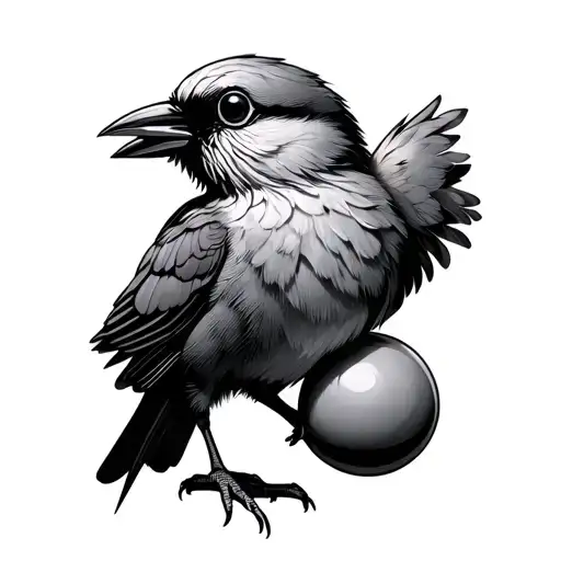 Bird With Human Balls