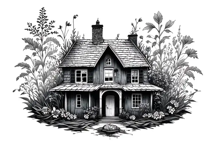 Dark Cottage Core Inspiration With Flora And Fauna