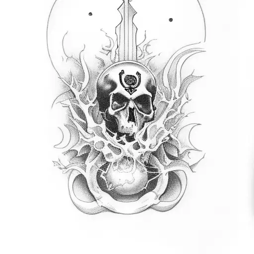 A Death-themed Tarot Card