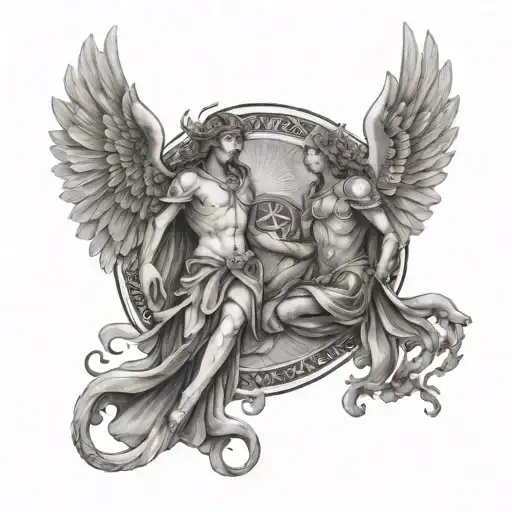 Archangel San Miguel And Gemini Zodiac Sign