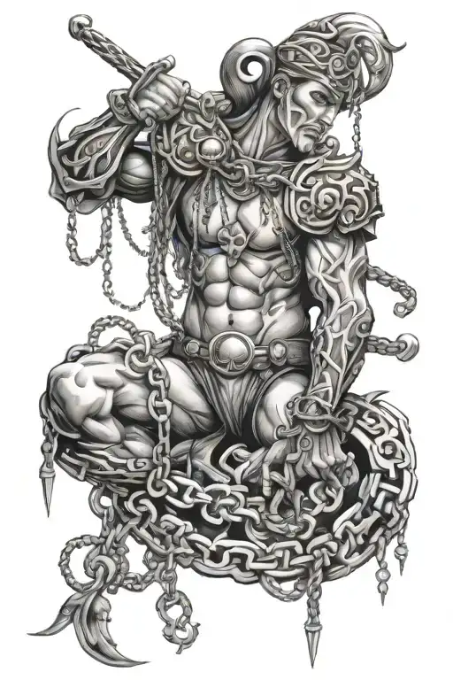 Warrior Time Money Chains