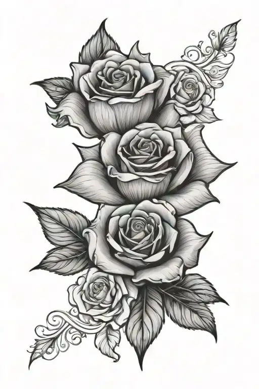 Rose With The Goddess Of Love