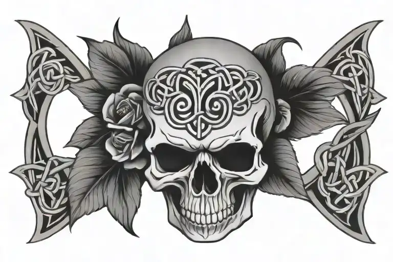 Skull And Celtic Knot