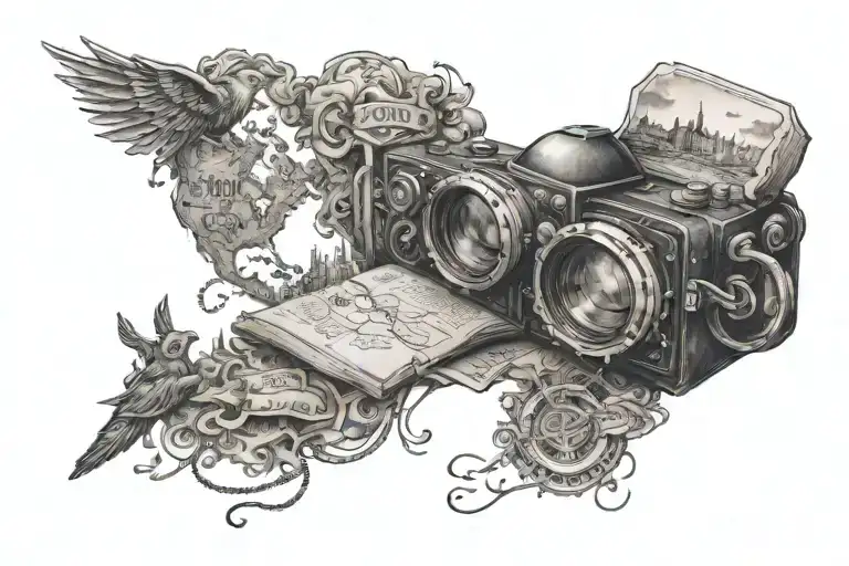 Combine Your Love For Writing And Travel In A Tattoo Design That Tells A Story