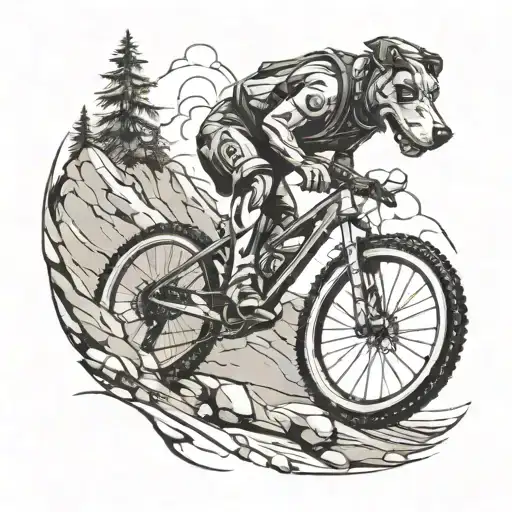 Dog Mountain Bike Racing