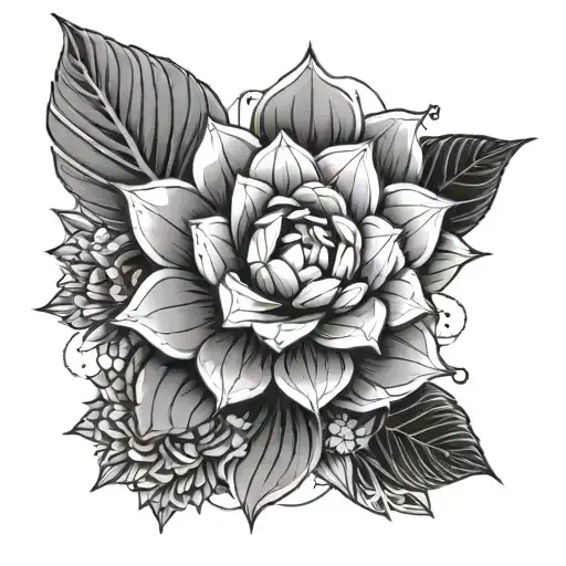 An Geometric Succulent Plant Exploding Into Geometric Patterns And Mendala