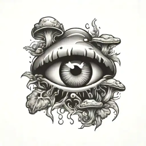 Mushroom Eye Symbol Integrated