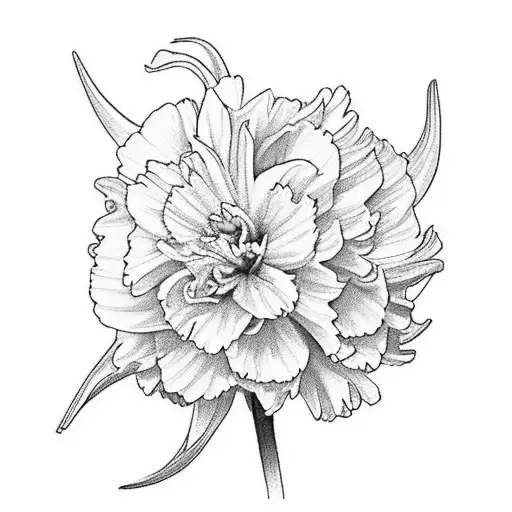 Carnation Daffodil Daffodil Rose Aster Chrysanthemum Chrysanthemum Bouquet