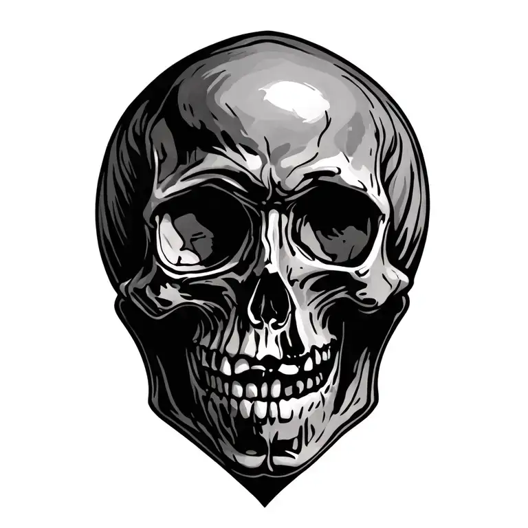Skull Hourglass
