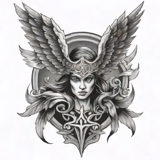 Valkyrie Wings Intertwined