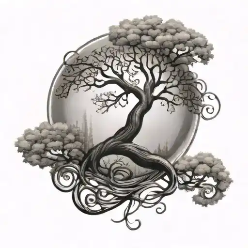 Tree Music Infinity Symbol Intertwined