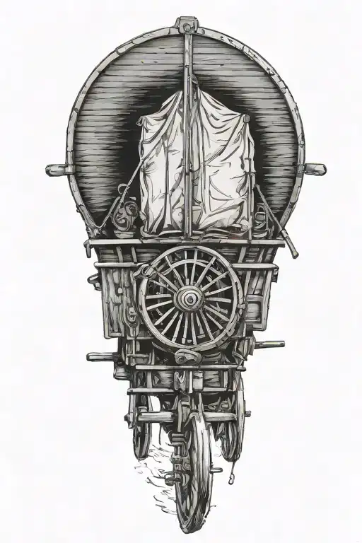1700'S Covered Wagon