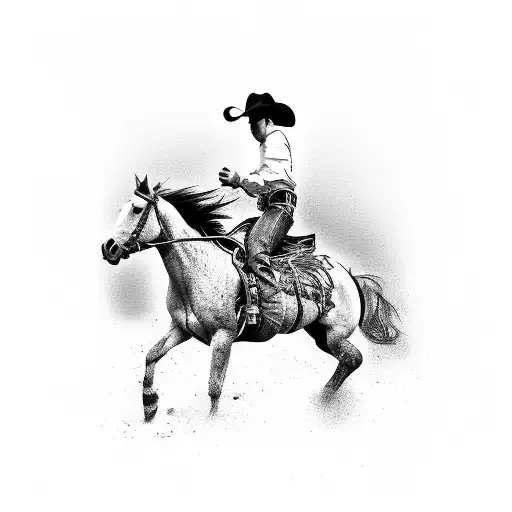 Cowboy Rodeo Country Music Horses Sleeve