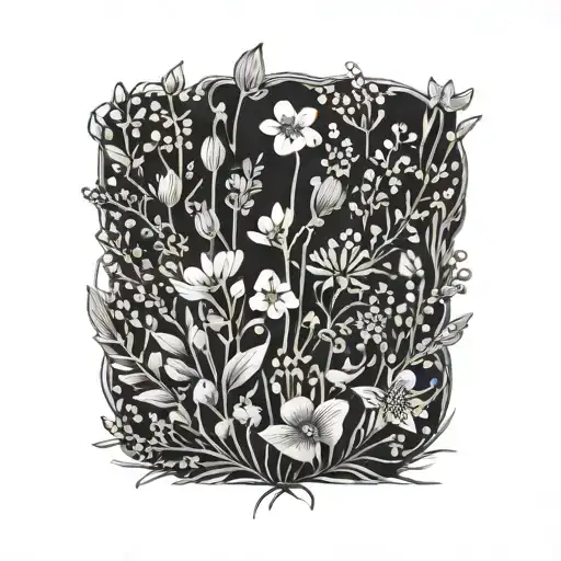 Small Wildflowers Growing