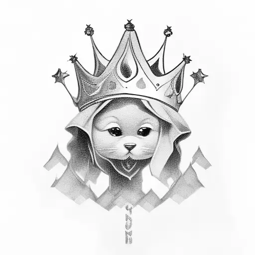 The Kid Lettering With A Crown