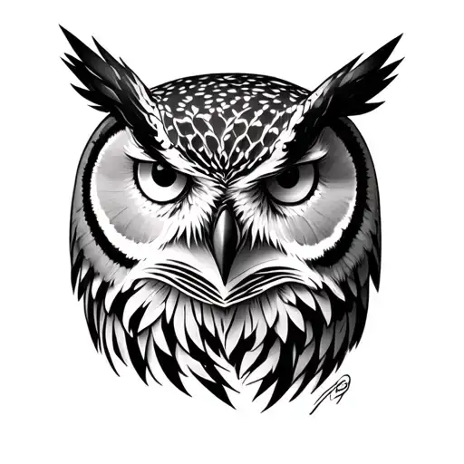 Realism Owl Half Face